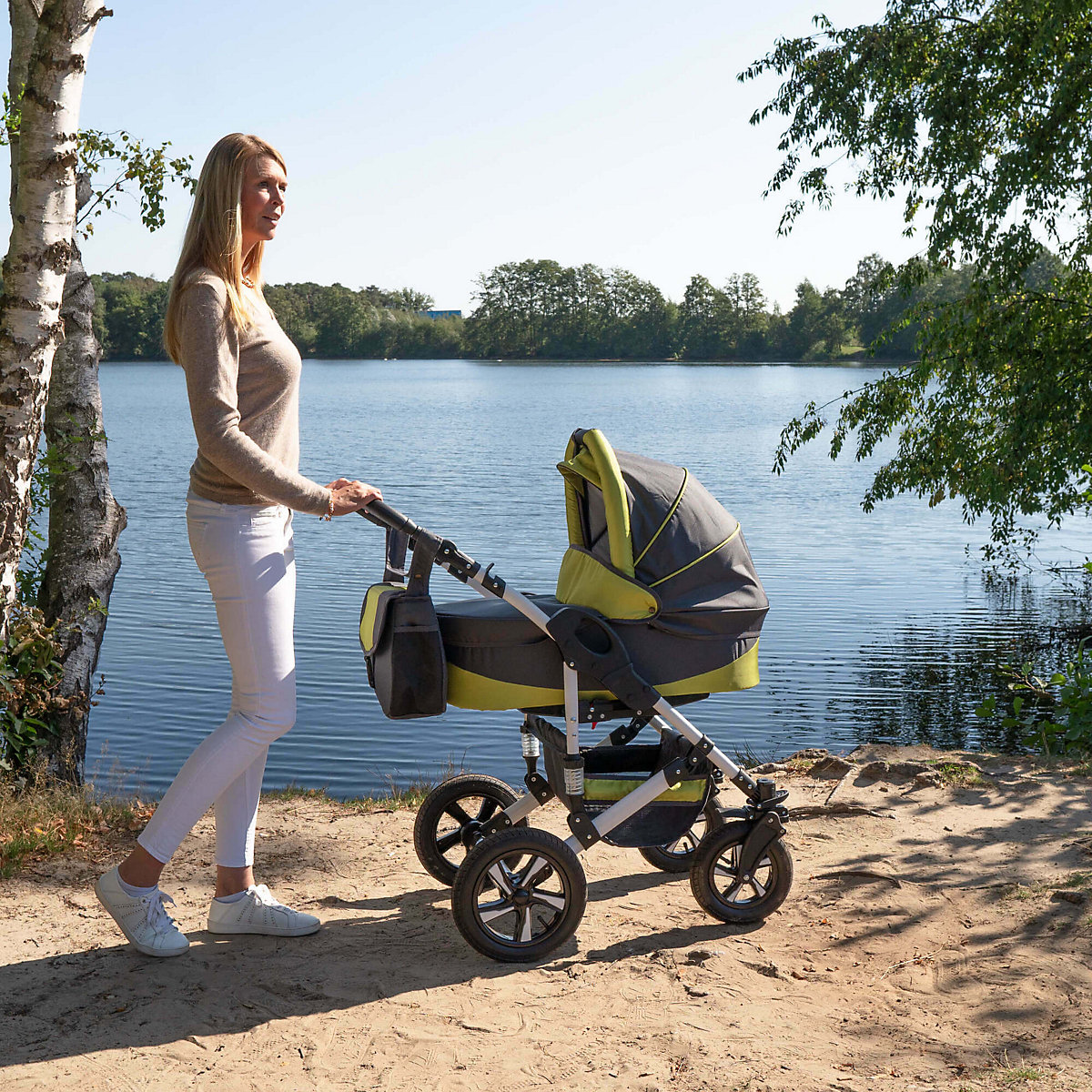 Hamburg | 3 in 1 Kombi Kinderwagen Komplettset | Luftreifen Kombikinderwagen