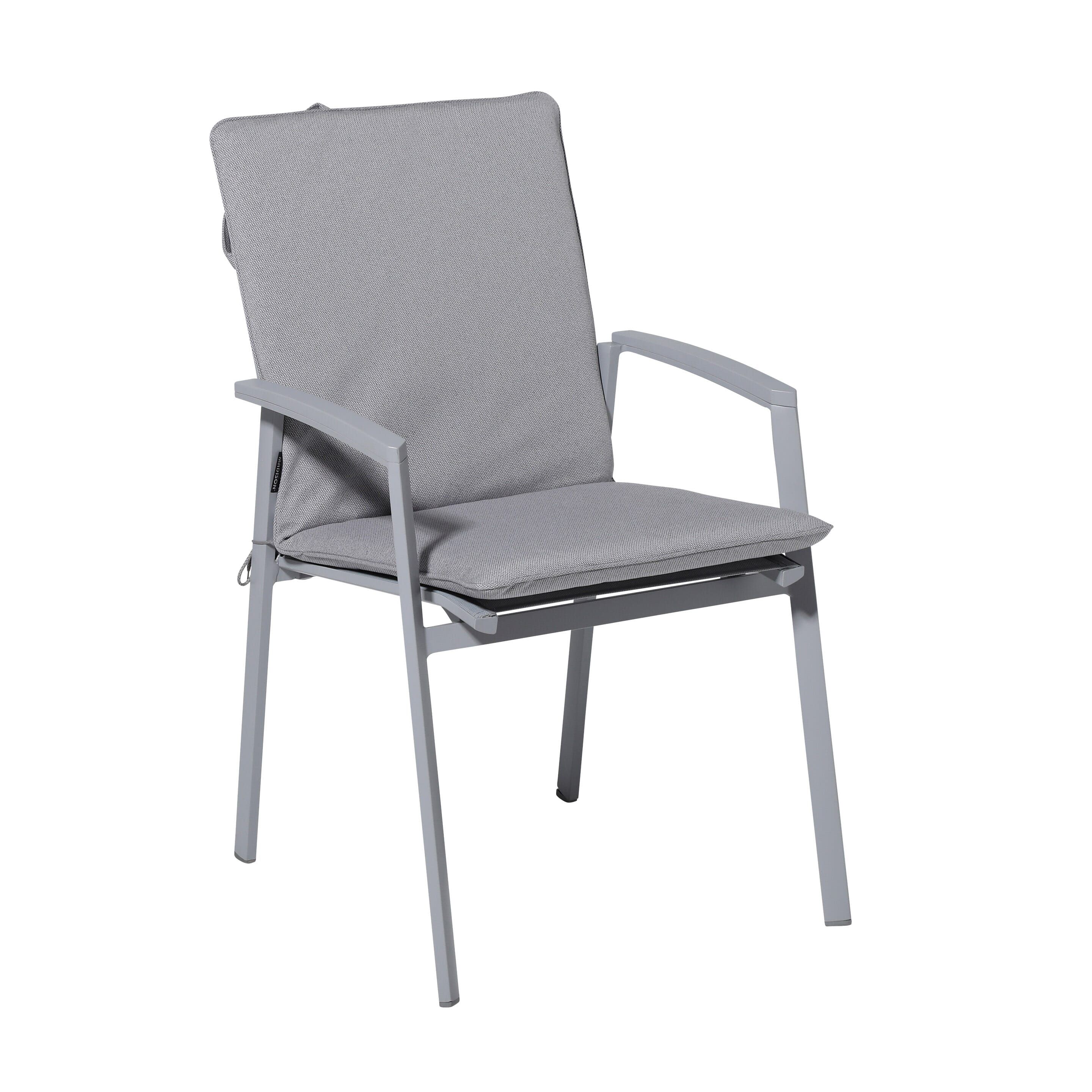 Madison Outdoor Manchester Hellgrau 97 x 49 Kissen mit hoher Rückenlehne