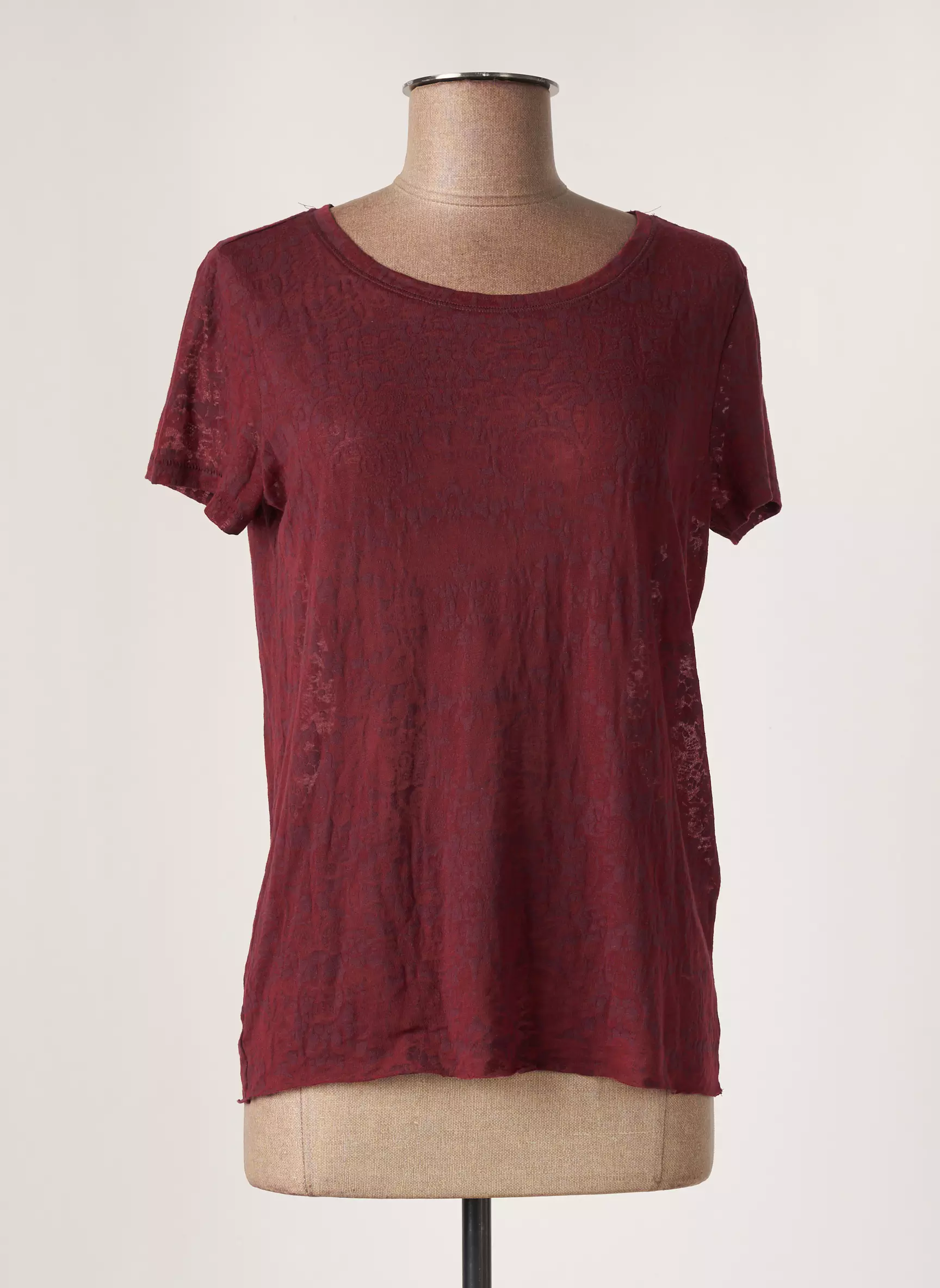 Only Tshirts Femme couleur rouge