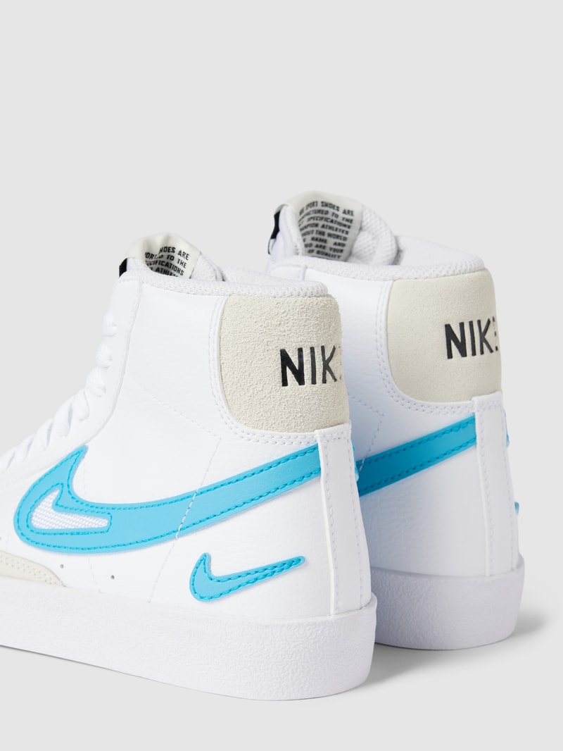 High-Top-Sneaker mit Label-Details Modell 'BLAZER' in weiß