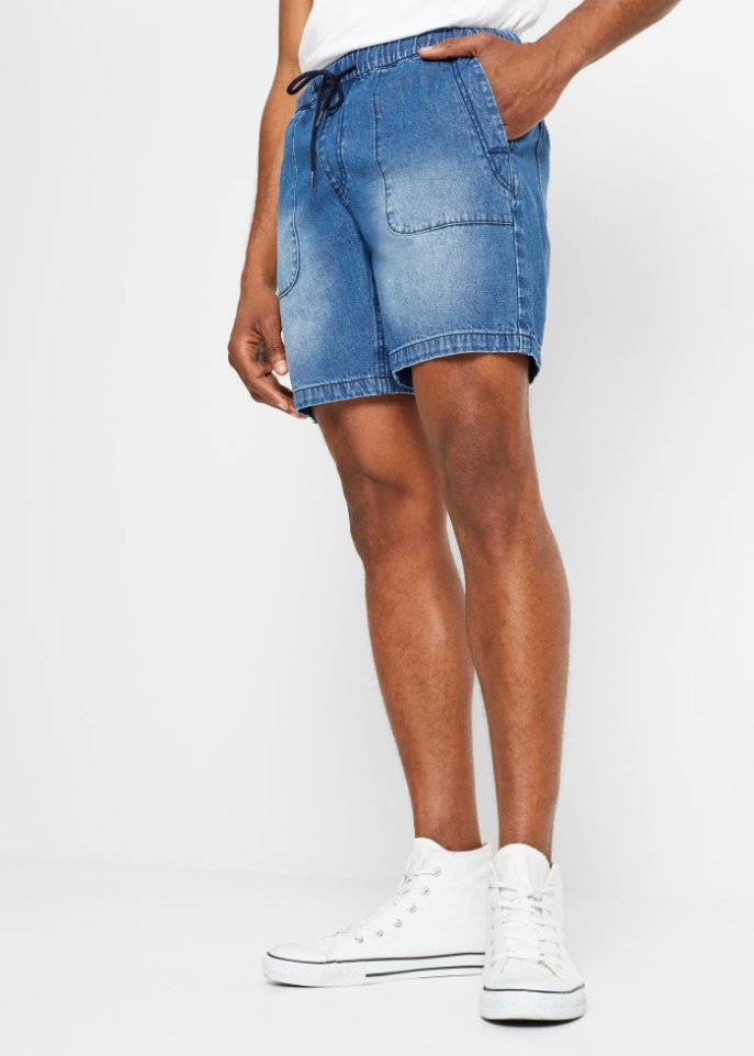 Schlupf-Jeans-Shorts, Loose Fit