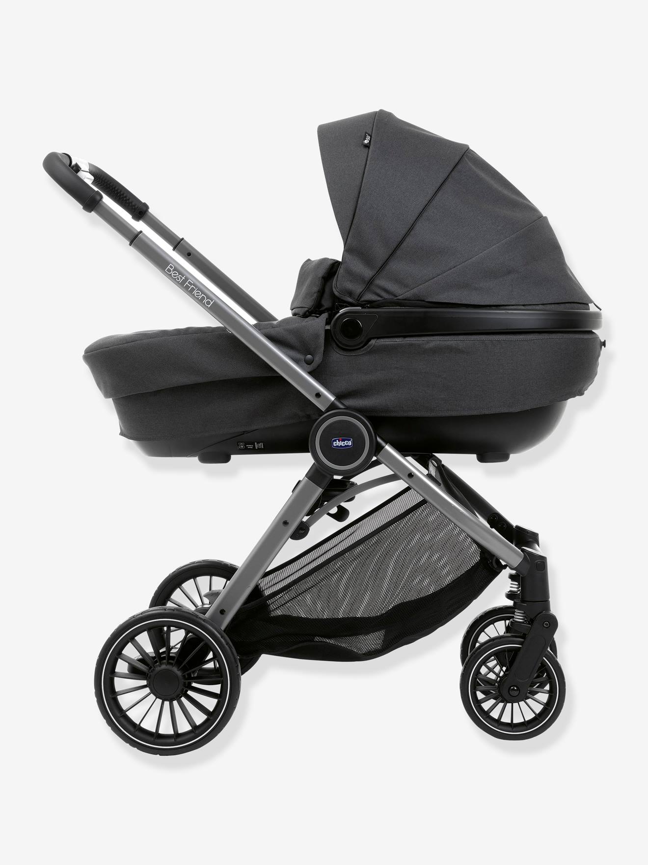 Chicco Kombi-Kinderwagen TRIO BEST FRIEND+ COMFORT I-SIZE CHICCO - schwarz pirate black