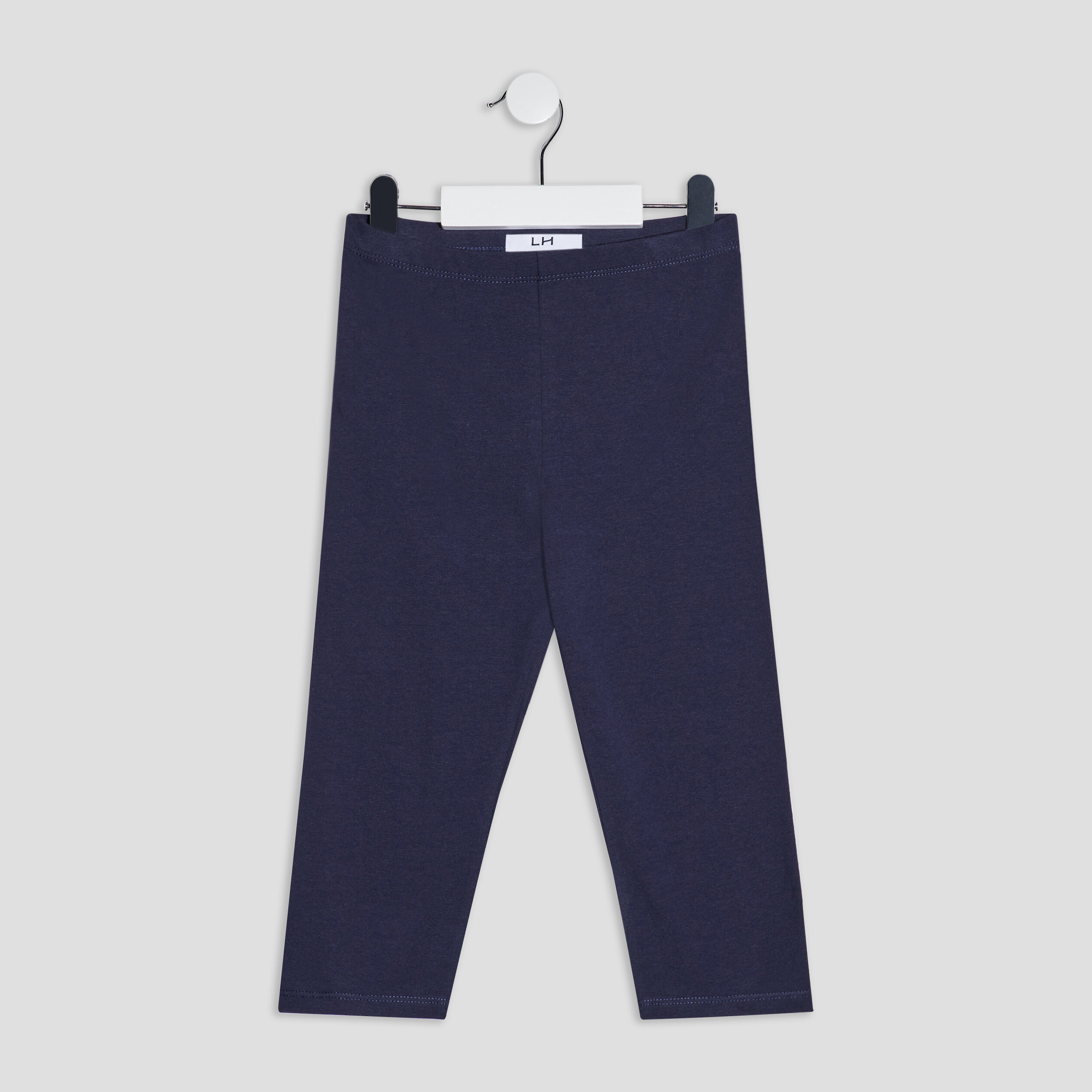 Legging en coton 7 8ème bleu marine fille | La Halle