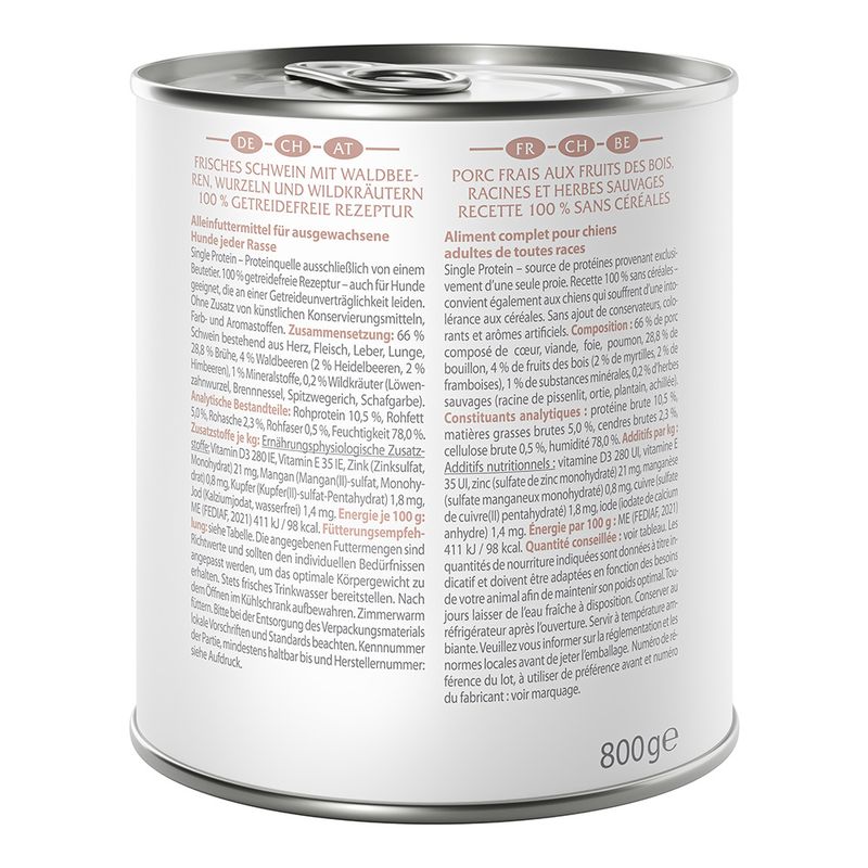 Sparpaket Wolf of Wilderness Adult 24 x 800 g - Single Protein
