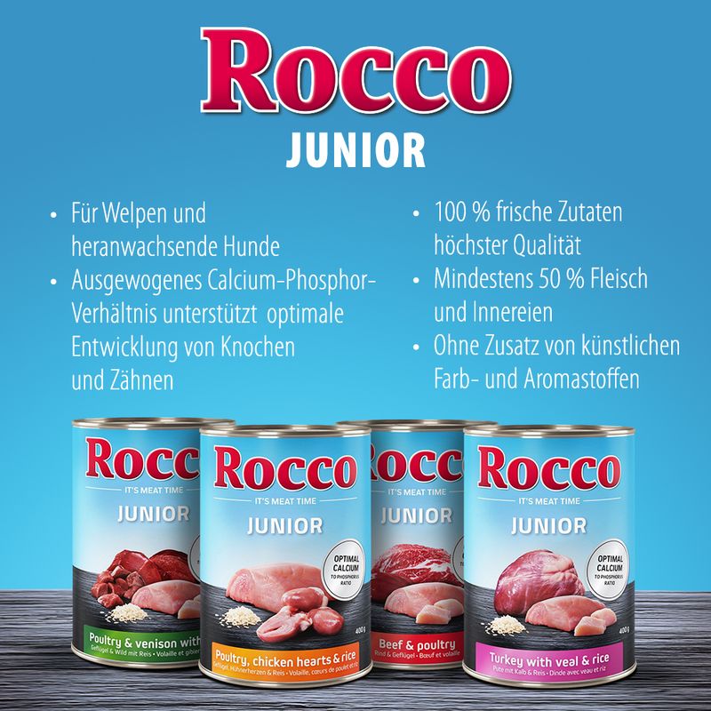 Sparpaket Rocco Junior 24 x 400 g