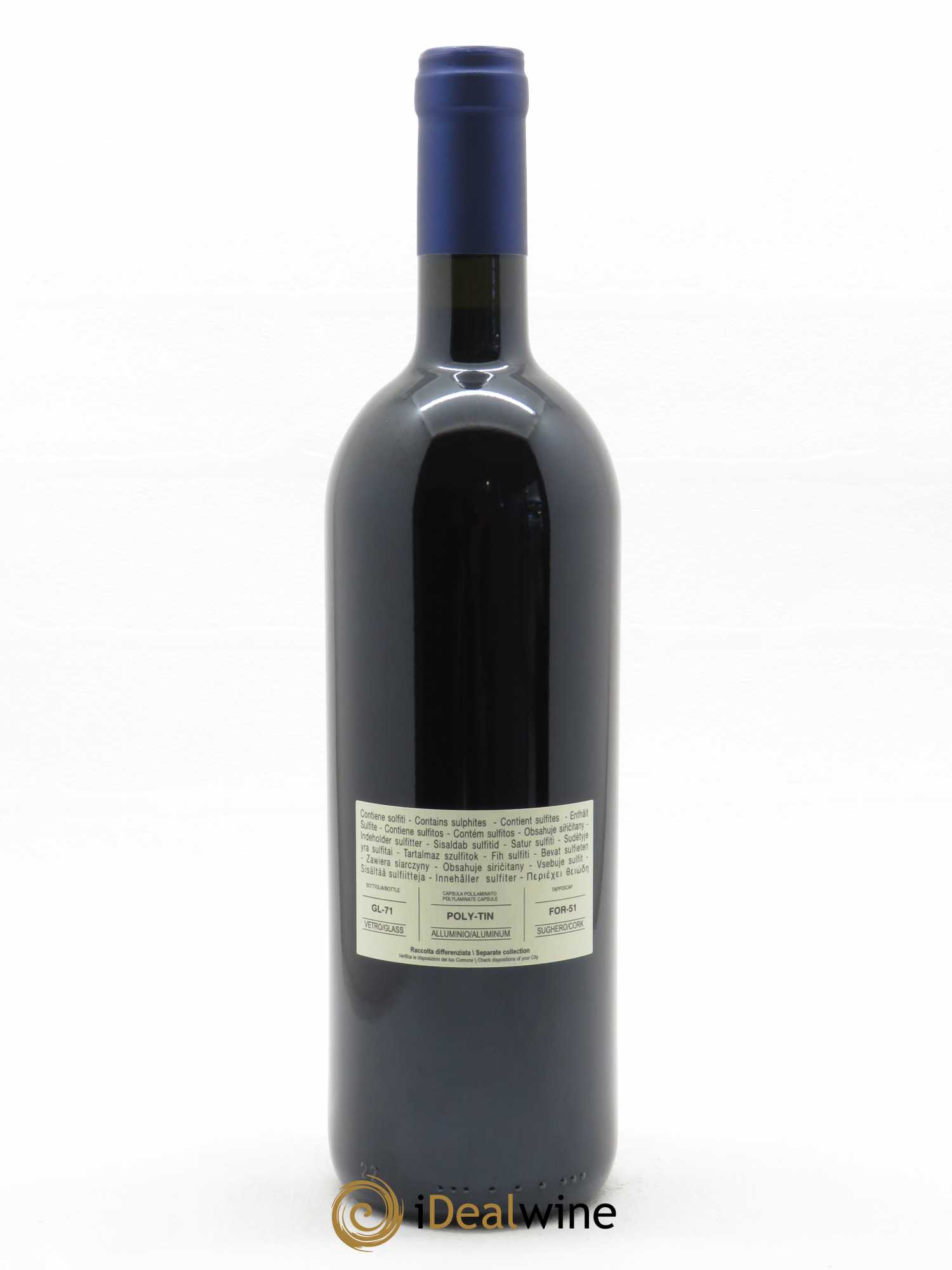 Bolgheri DOC Sassicaia Tenuta San Guido  2019 - Lot de 1 Bouteille