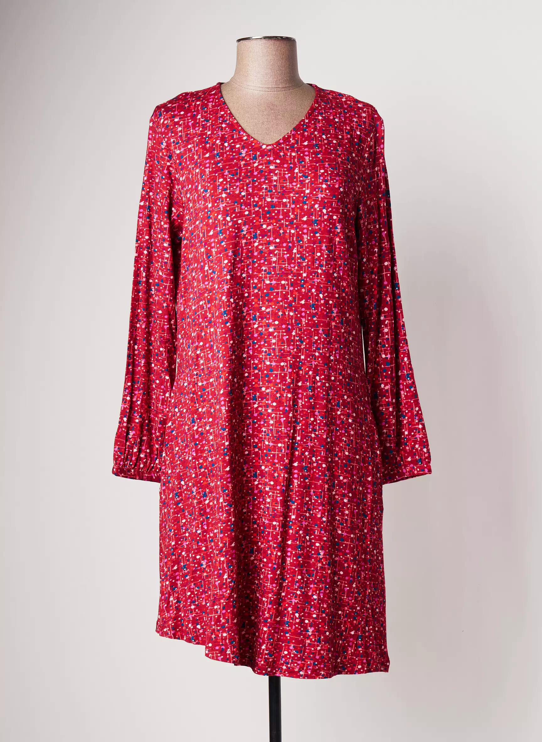 Agathe   Louise Robes Mi Longues Femme couleur rouge