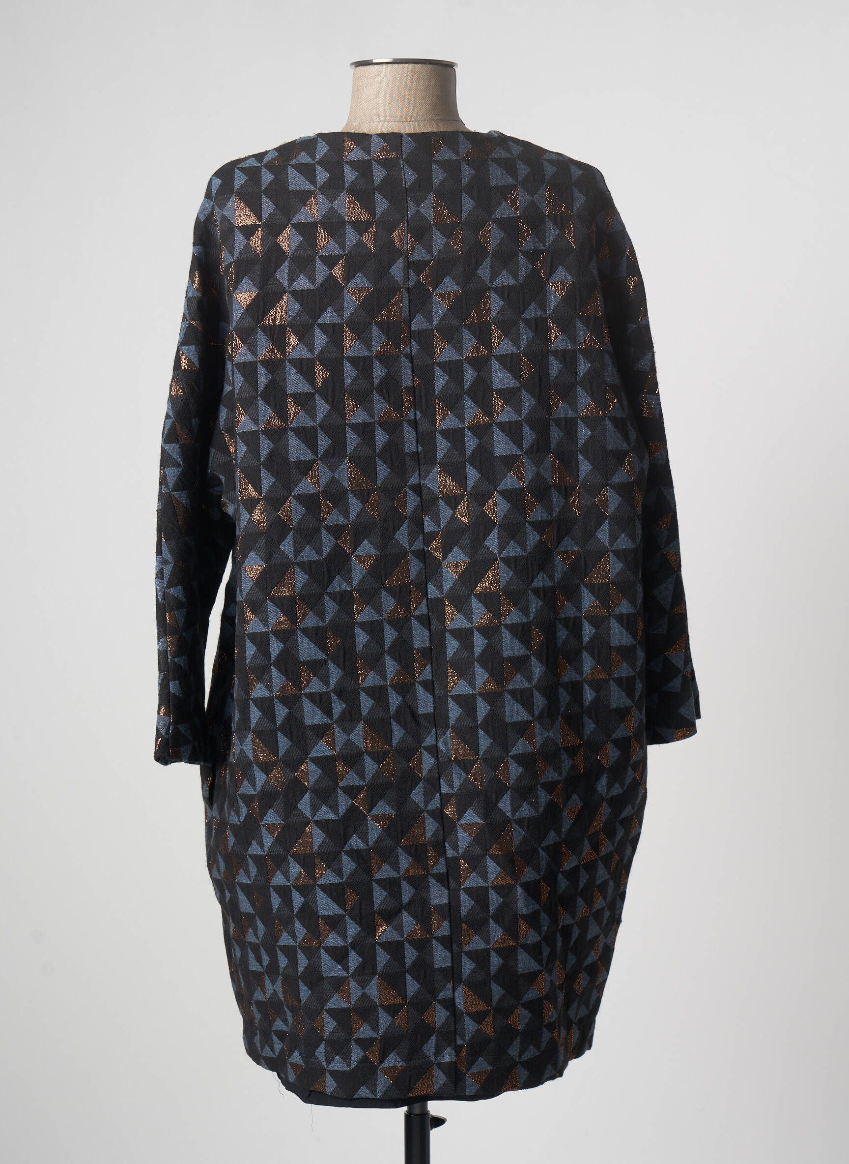Ema Blue S Manteaux Longs Femme couleur bleu