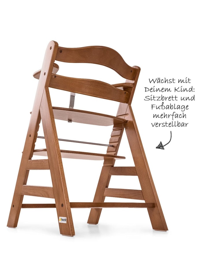 Hauck Hochstuhl Alpha Plus - Walnut in braun günstig kaufen onesize
