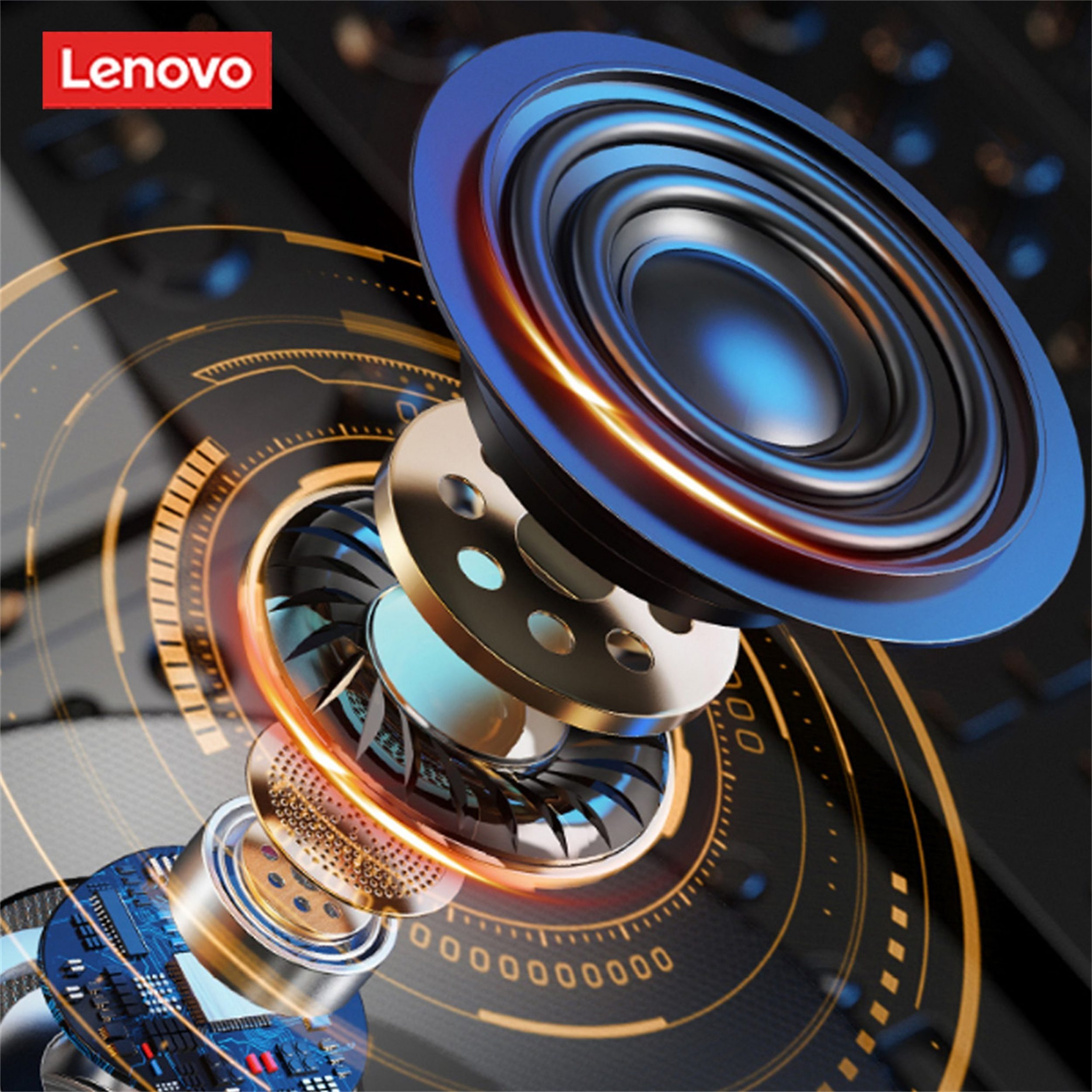 Lenovo QT81 mit Touch-Steuerung Bluetooth-Kopfhörer (True Wireless, Siri, Bluetooth 5.0, kabellos, Stereo-Ohrhörer mit 300 mAh Kopfhörer-Ladehülle - Weiß)