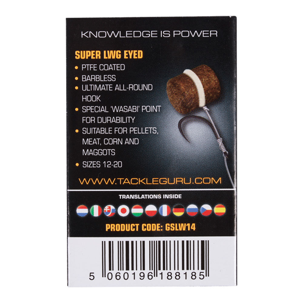 Guru Super LWG Cut Eye Hooks (x10)