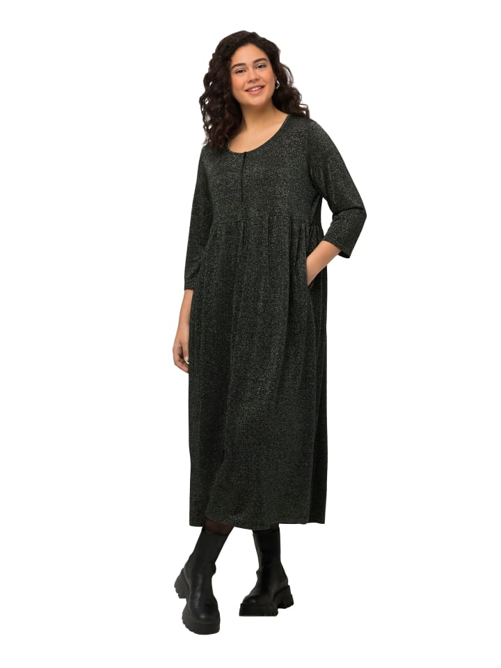 Ulla Popken Jerseykleid in schwarz günstig kaufen