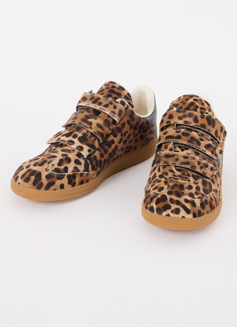 Sneakers Isabel Marant Beth in pelle con stampa leopardata