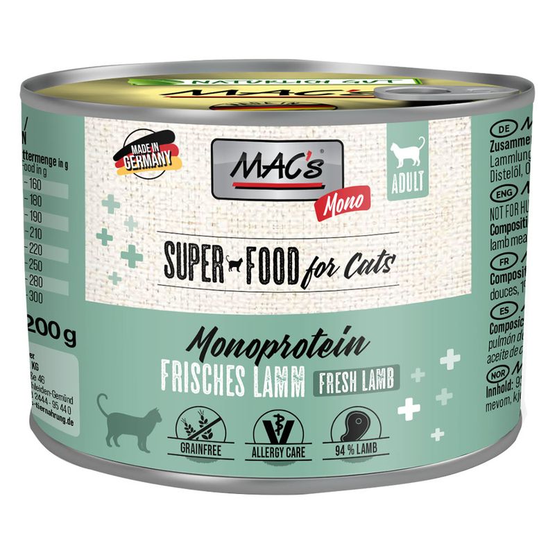 Sparpaket MAC´s Cat Mono Sensitive 24 x 200 g