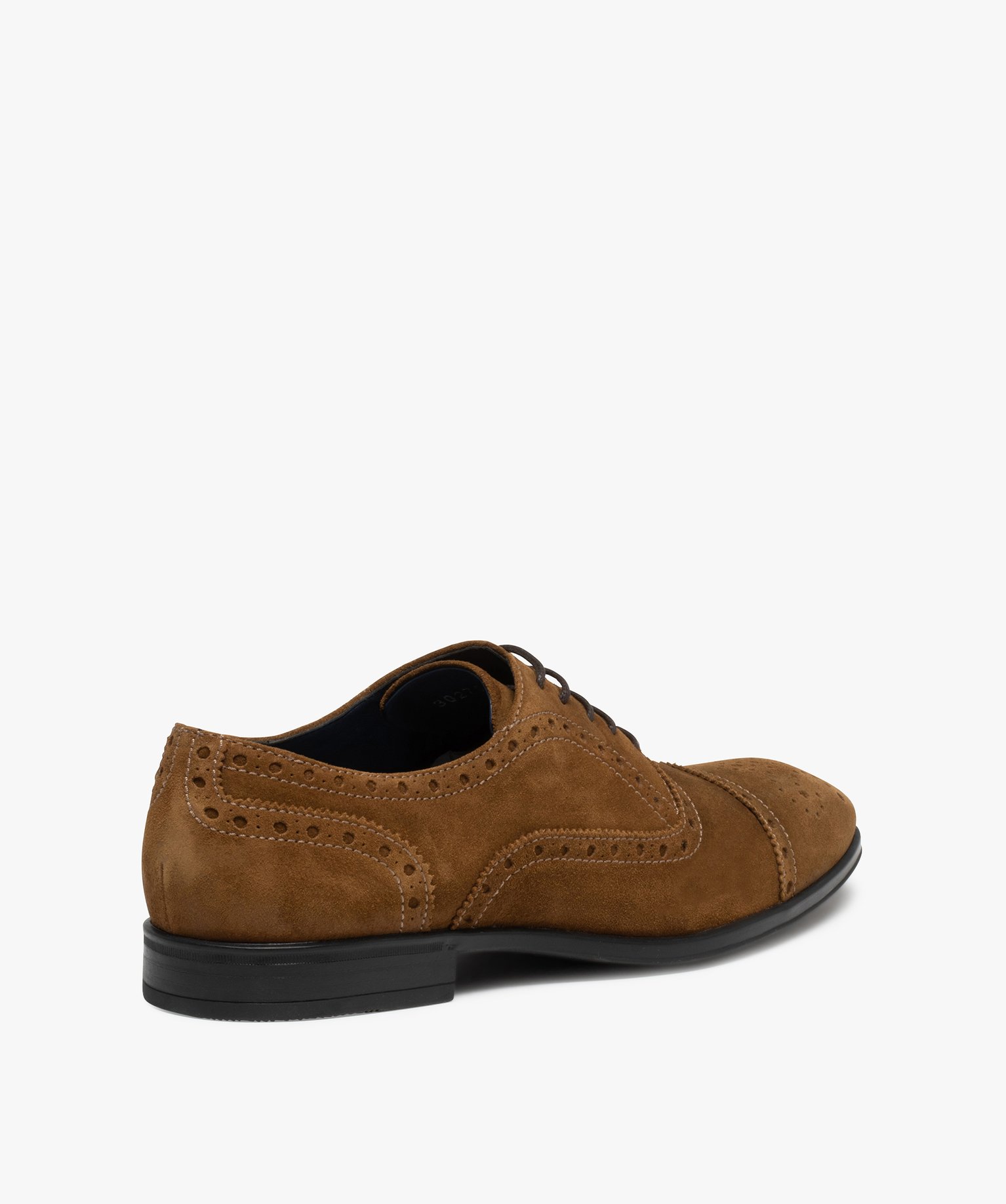 Derbies homme dessus cuir retourné et bout fleuri - Tanéo camel | GEMO
