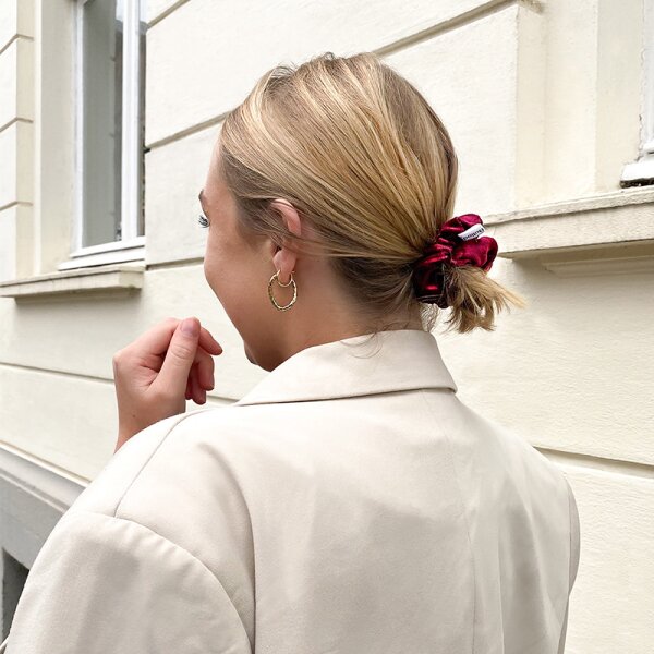 Bellody Original Scrunchies Bordeaux Red Haargummi