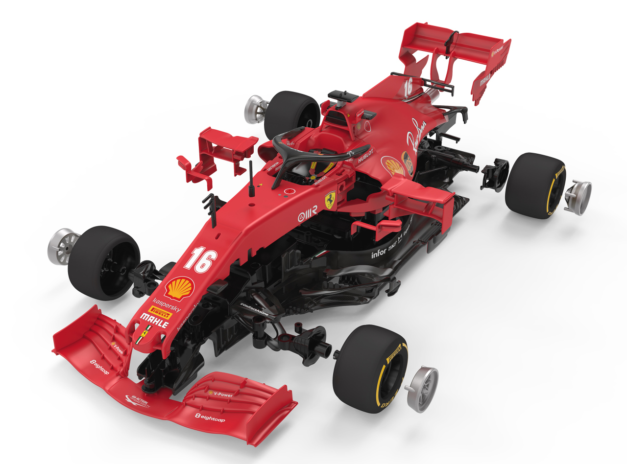 Jamara e.K. JAMARA-403007-Ferrari SF 1000 1:16 rot 2,4GHz Bausatz