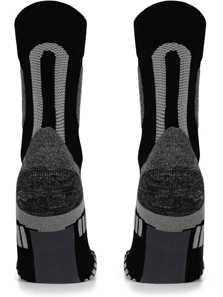 normani 2 Merino Trekking Socken mit Frotteesohle in Schwarz günstig kaufen