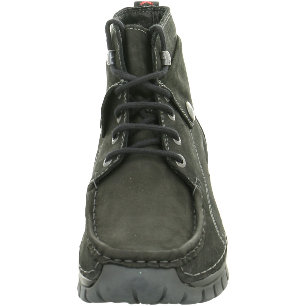 WOLKY Schnür-Stiefeletten schwarz black Nepal oiled