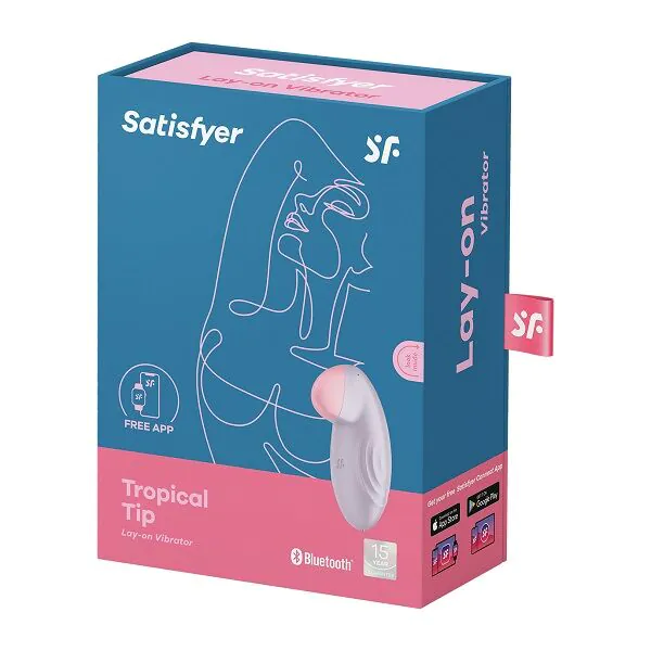 Satisfyer masažer s tropskim vrhom, boja jorgovana, uk