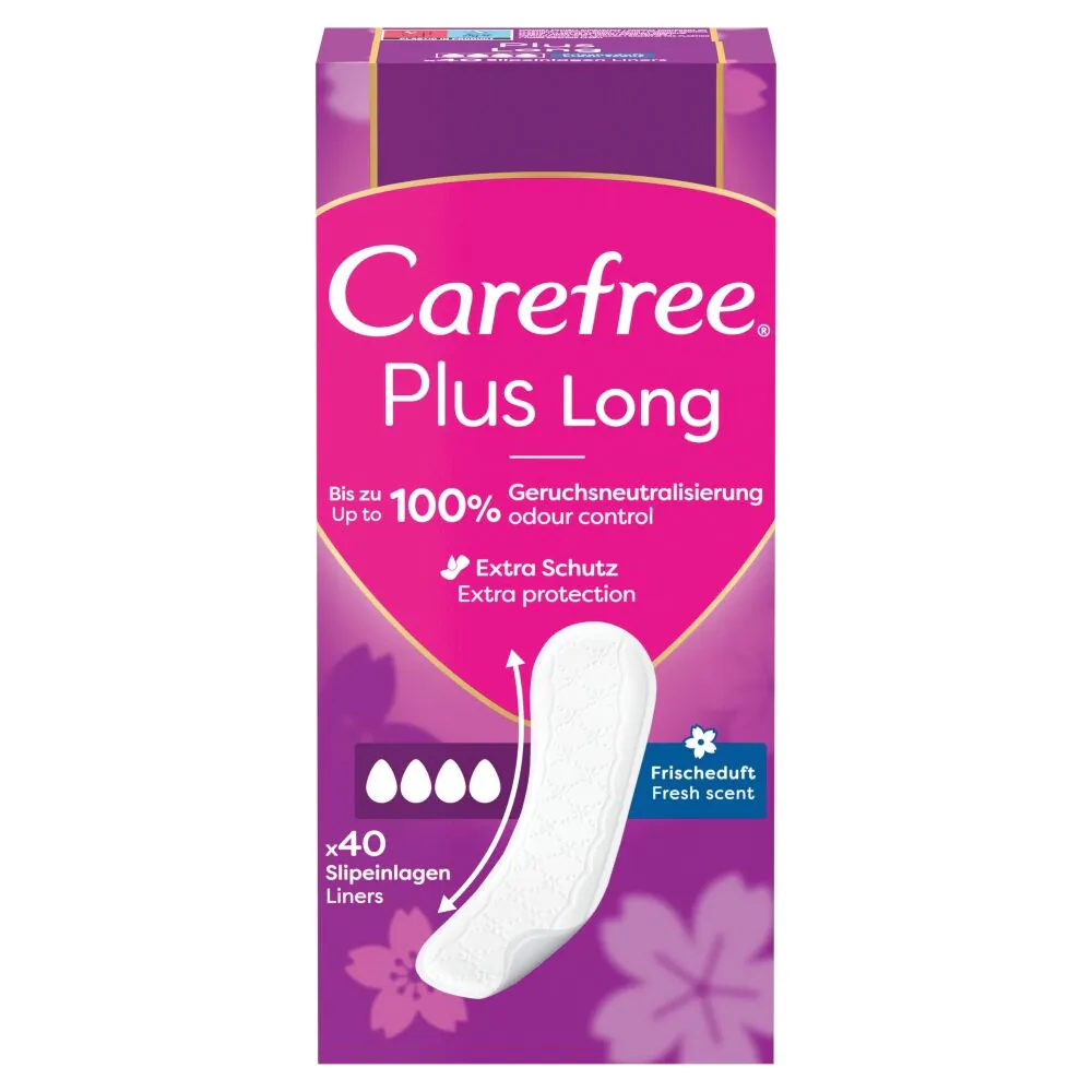 „Carefree Plus Long Fresh“ įklotai