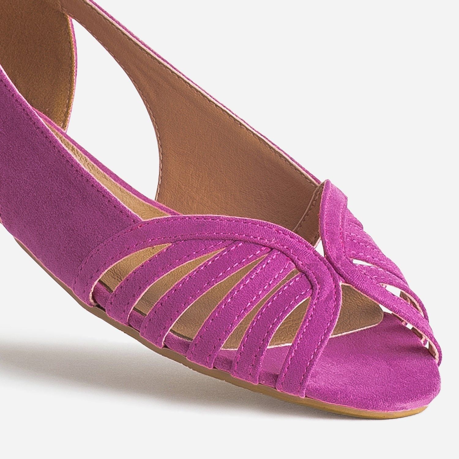 Ballerine rose open toe