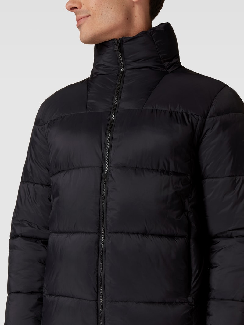 Steppjacke mit integrierter Kapuze Modell 'doli' in schwarz