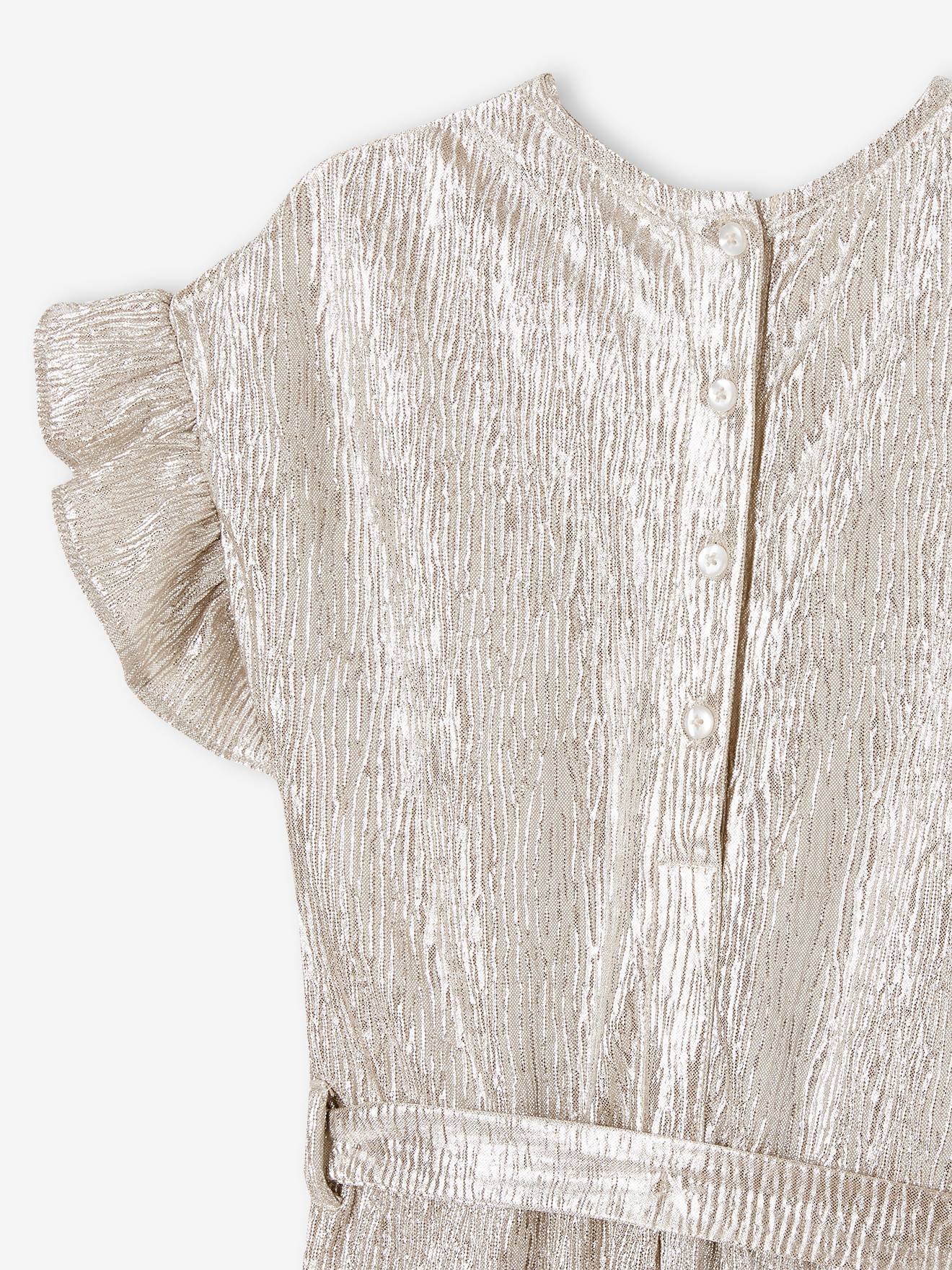 Vertbaudet Festlicher Mädchen Jumpsuit - gold