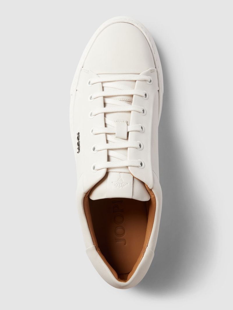 Sneaker mit Label-Detail Modell 'Coralie' in weiß