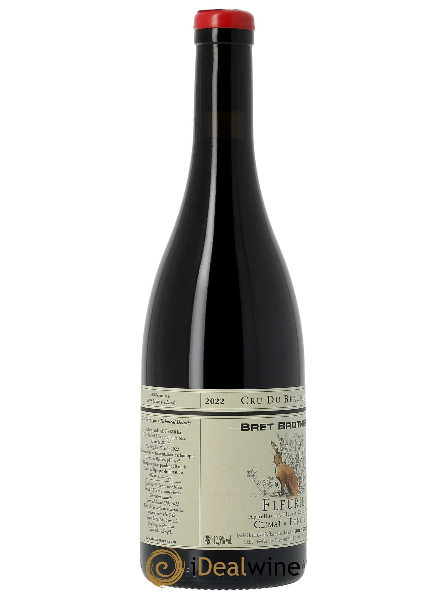Fleurie Poncié Cuvée Zen Bret Brothers  2022 - Lot de 1 Bouteille