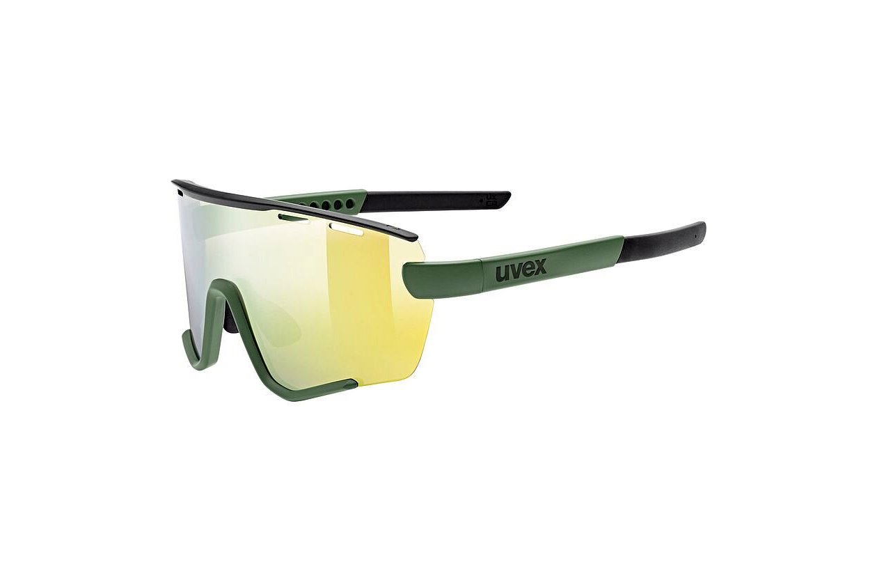 Uvex Sportstyle 236 Set Moos Green Black Matt / Mirror Yellow