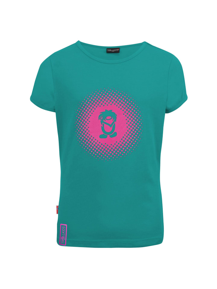 Trollkids Funktionsshirt Logo in smaragd günstig kaufen