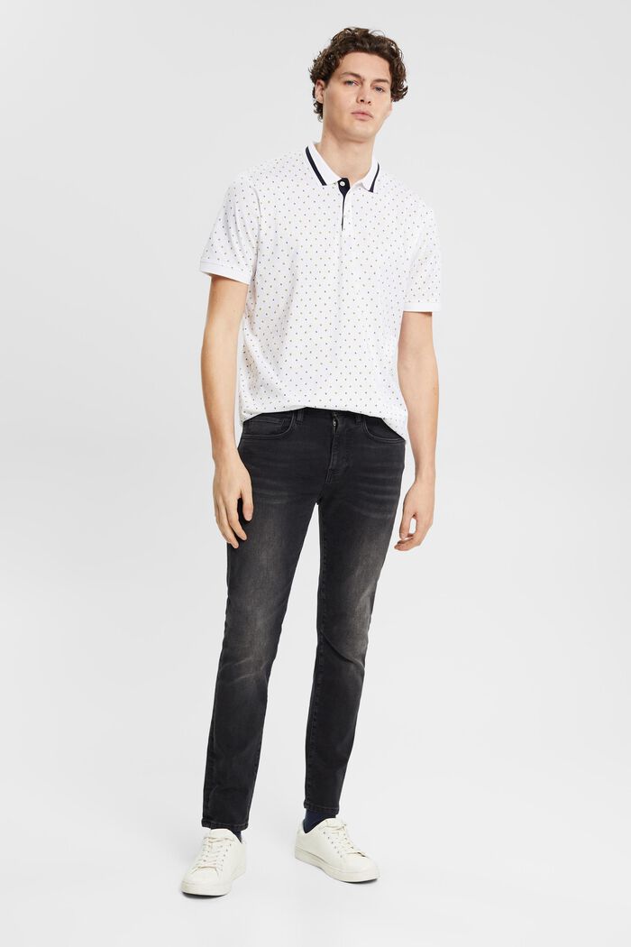 Poloshirt mit Allover-Muster