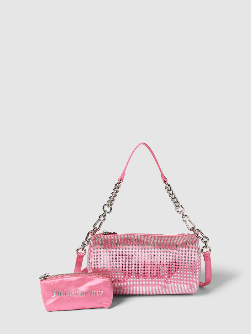 Handtasche mit Allover-Ziersteinbesatz Modell 'HAZEL' in pink