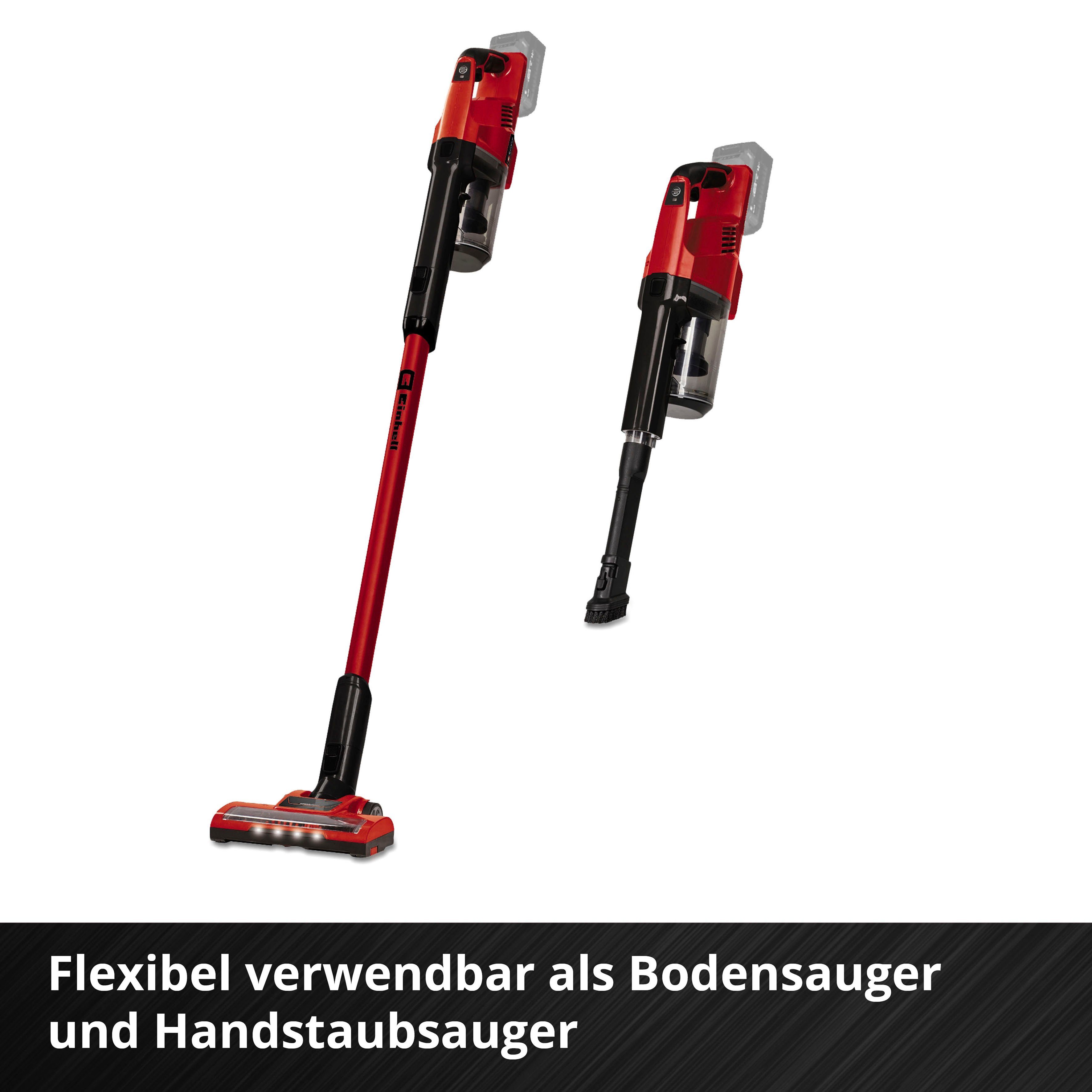 Einhell Akku-Hand-und Stielstaubsauger TE-SV 18 Li, 120 W, beutellos, inkl. 18 V 2,5 Ah Akku und Ladegerät