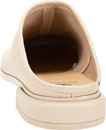 ekonika Mules mit Ziernaht Ton in Ton