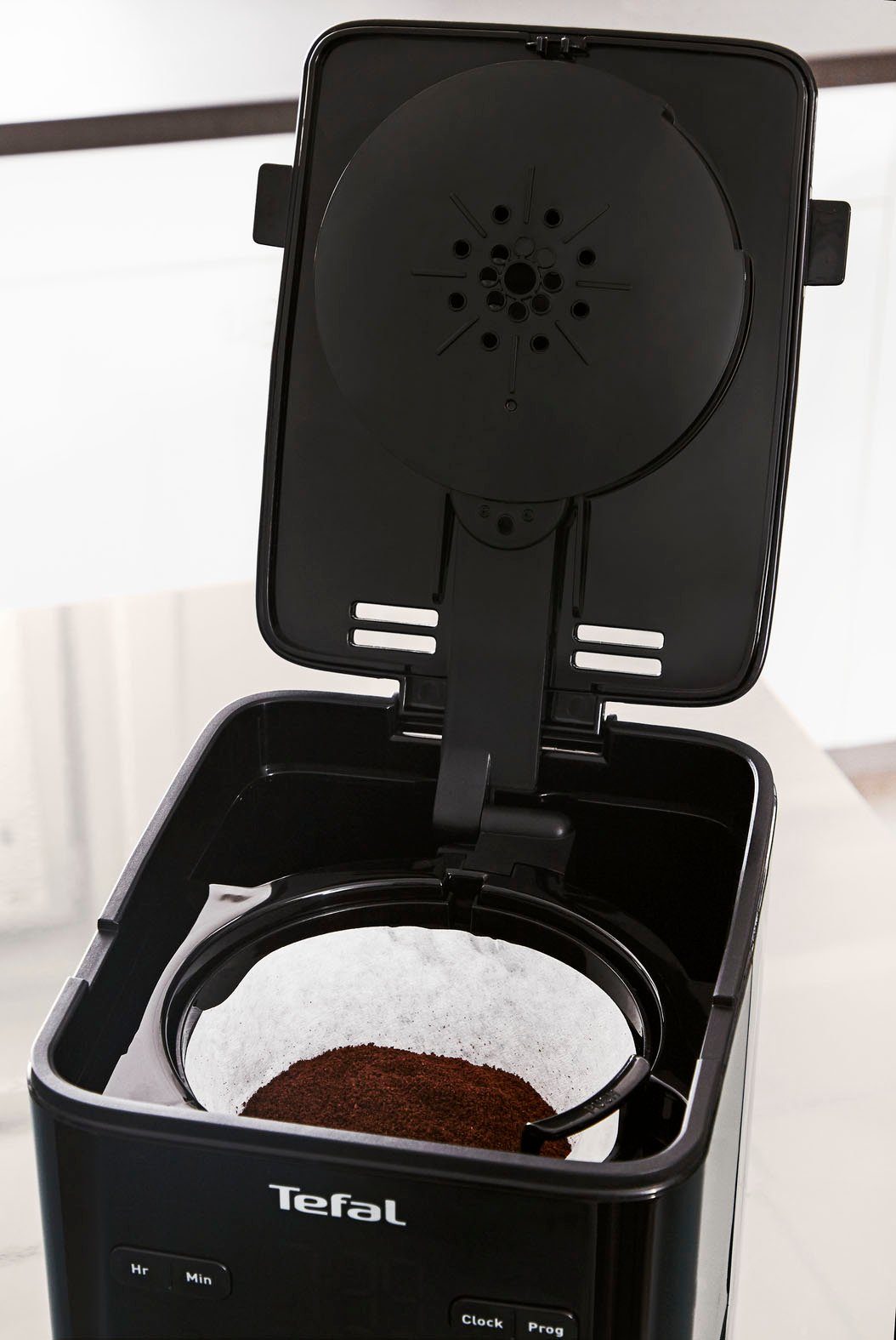 Krups Filterkaffeemaschine KM6008 Smart'n Light, 1,25l Kaffeekanne, 24-Std-Timer, automatische Abschaltung nach 30 Minuten