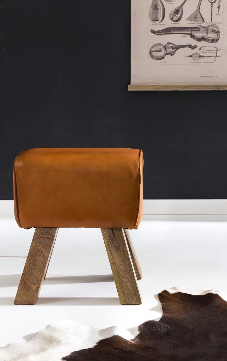Wohnling Design Turnbock Sitzhocker Braun
