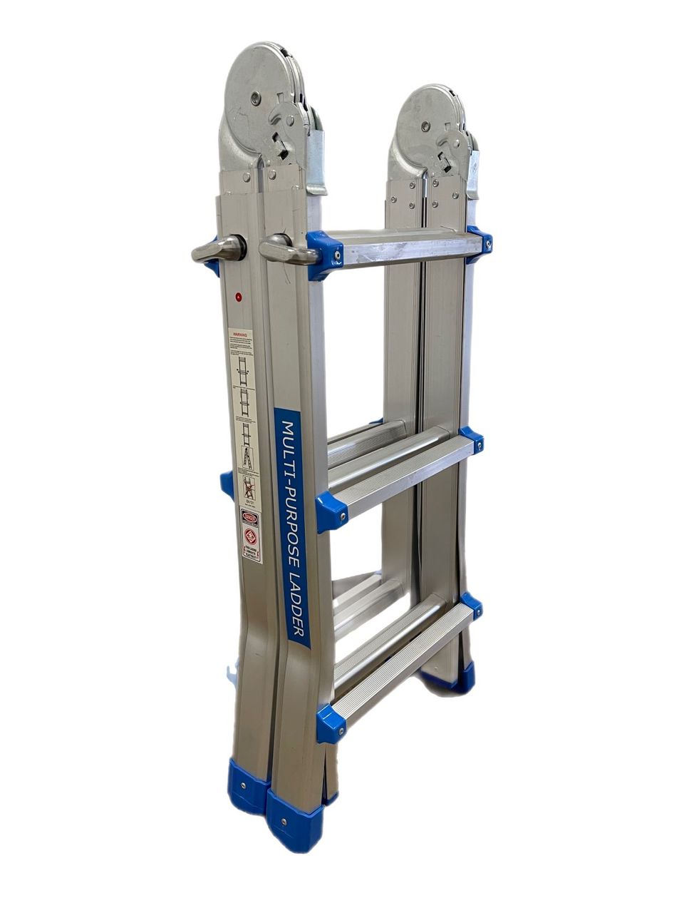Vago-Tools Klappleiter Teleskopleiter Stehleiter 4 x 3 Mehrzweckleiter Alu Leiter