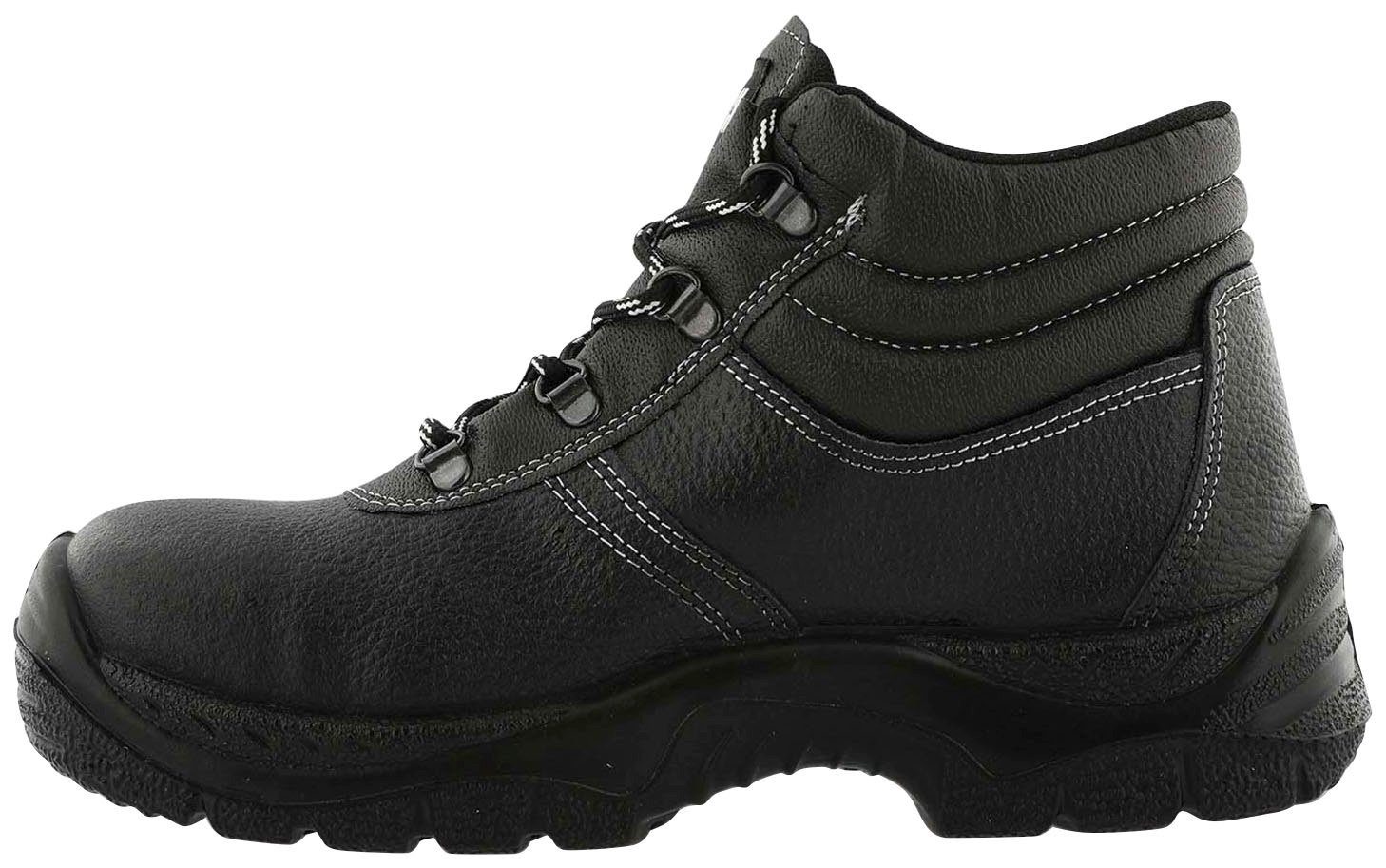 Herock Roma High Steel S3 Schuhe Sicherheitsschuh echtes Leder, durchtrittschutz, rutschhemmend, weit