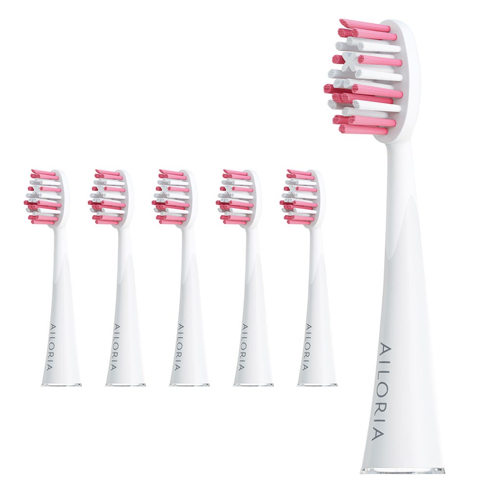 Ailoria Shine Bright Extra Ersatzbürstenköpfe 6er Set Rose