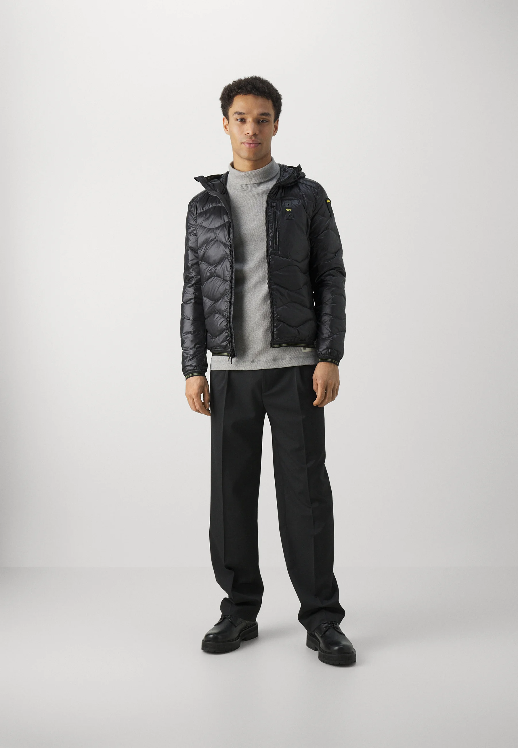 Blauer HOODIE ROLL STITCHING SHINING - Chaqueta de plumas