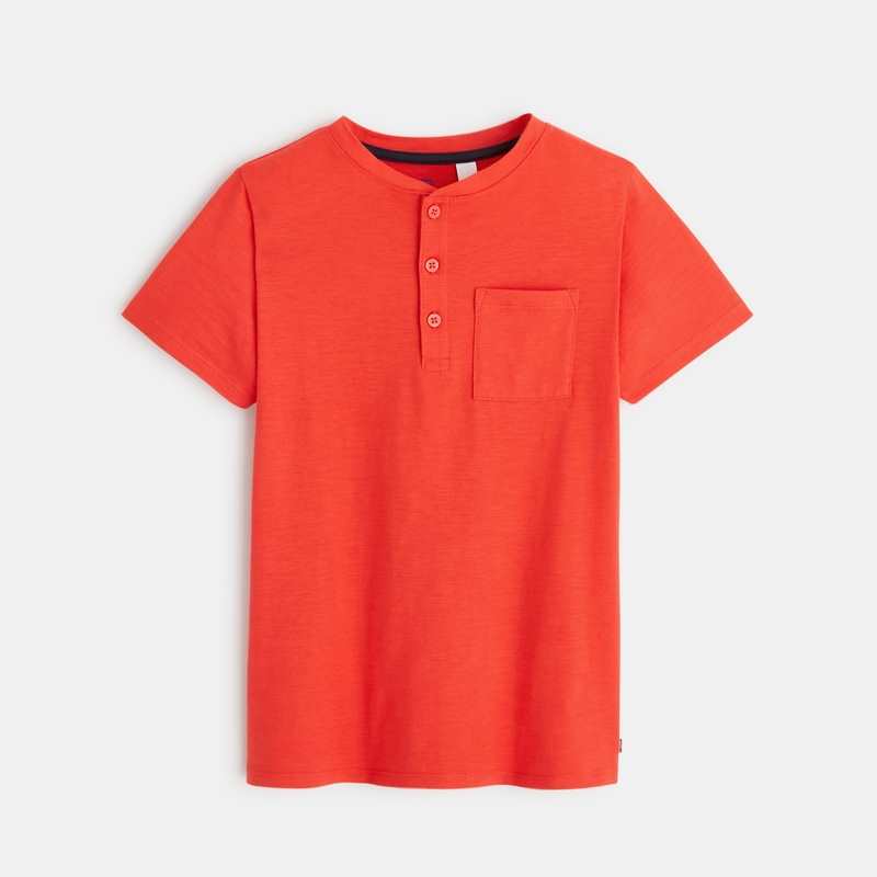 T-shirt tunisien uni rouge garçon