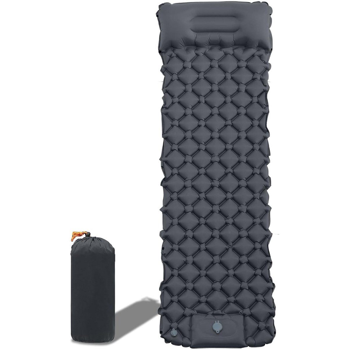götäzer Luftbett Einzelne aufblasbare Matratze für den Outdoor-tragbare Schlafunterlage, Schlaf im Freien ultraleicht und tragbar,ideal für Camping und Zelten