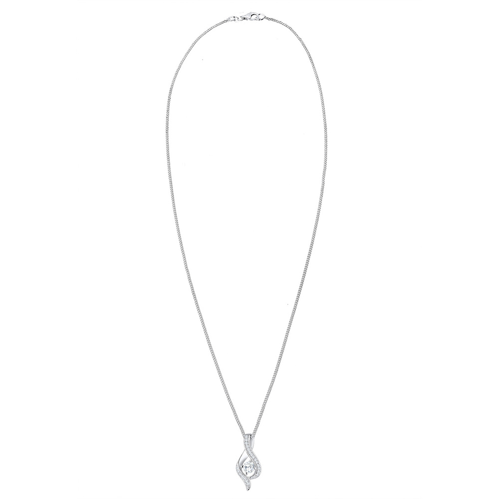 Elli Elli Collier Femme Infinité Symbole de  Zircone -  (925/1000) Argent collier