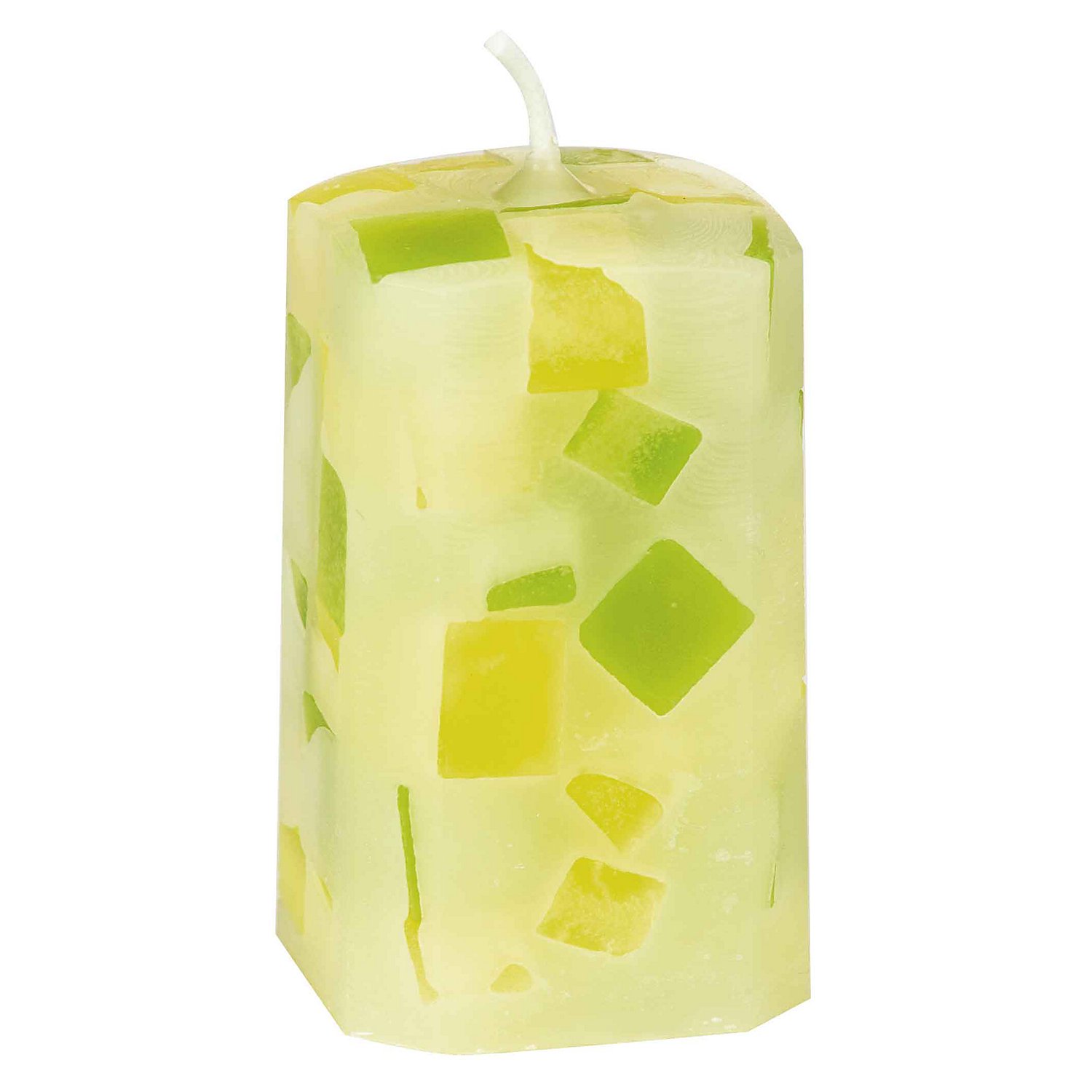 Wachswürfel gelb/hellgrün, 200g
