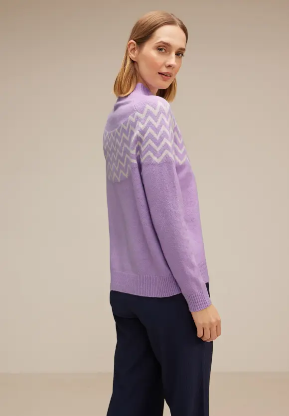 Street One Pullover mit Stehkragen