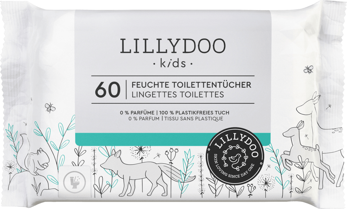 Feuchte Toilettentücher Kinder, 60 St