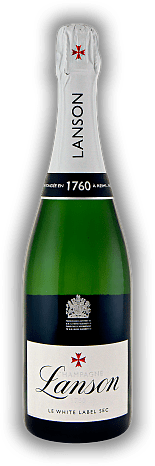 Lanson White Label Sec Lanson White Label Sec Harmonisch und zart, eine Ausgewogenheit zwischen Frische und Süße.  0,75	 Liter - Vol 12,5%