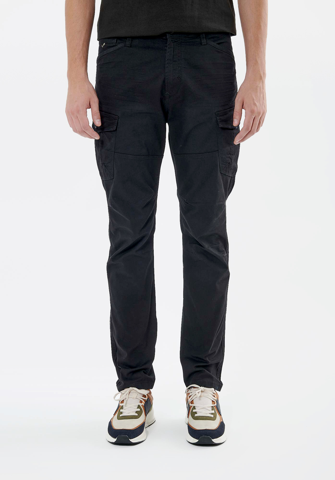 KALIS  Jean relaxed straight noir homme